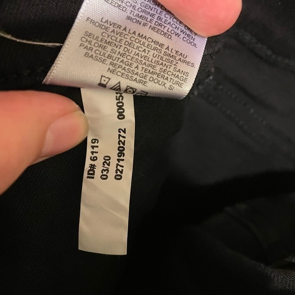 EXPRESS Black Ripped Skinny Jeans - Picture 7 of 7